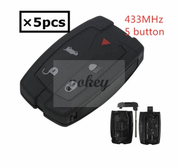 

5/pcs 433MHz 5 button remote control Smart key Keyless Entry Fob 5 BTN for LAND ROVER For Range