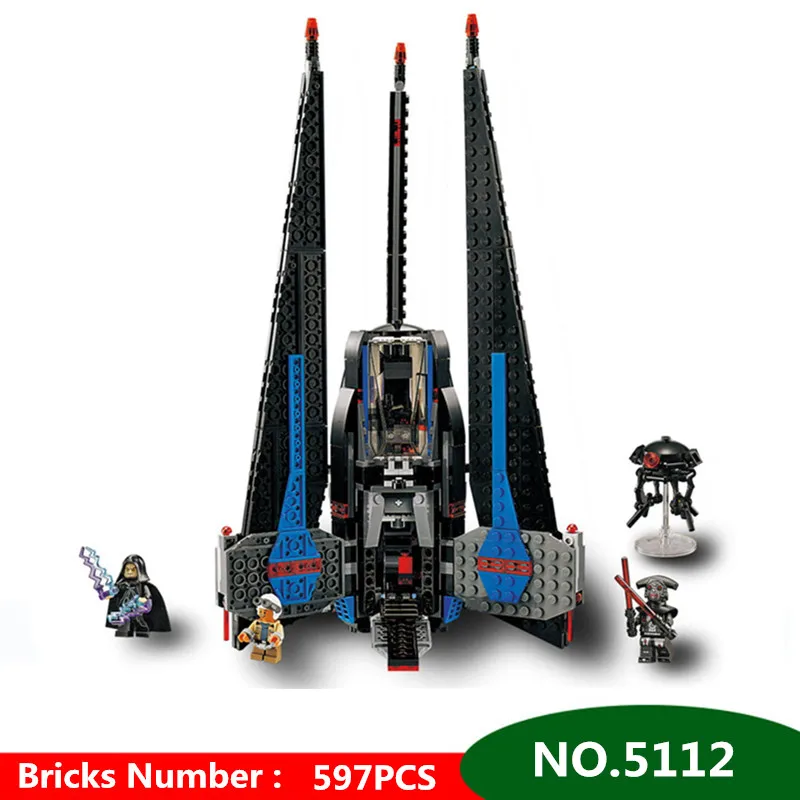 

597pcs Star Series War Genuine The Tracker I Fighter Building Blocks Model Compatible With Legoingly Brick Toys For Children