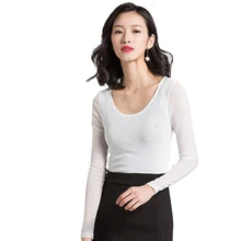 Женские топы для латинских танцев, Бальные танцы, сальса ча Румба, практическая футболка, танцевальная одежда, повседневные сетчатые приталенные Костюмные Топы