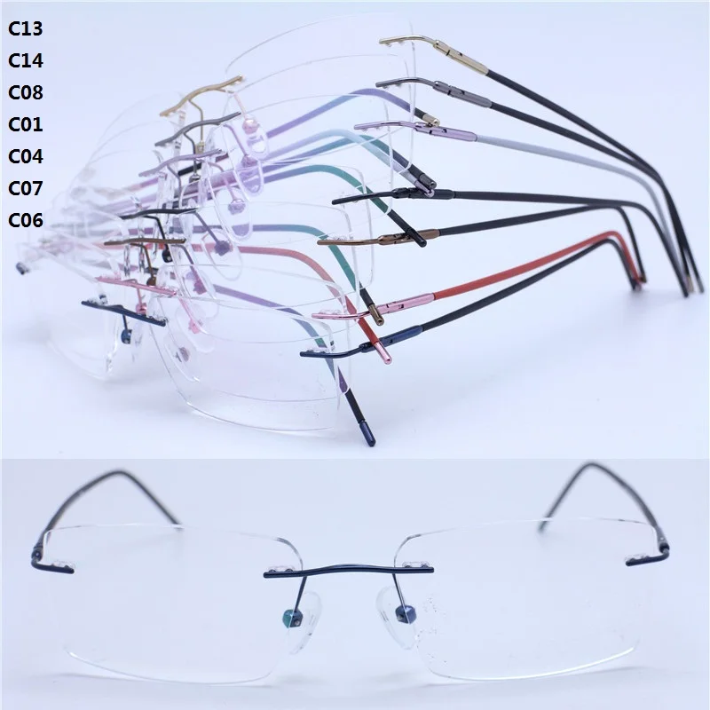 wholesale 1003J stainless steel rimless with fliexible hinge round slim