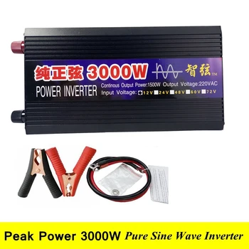 

WORKSTAR Peak 3000W Pure Sine Wave OFF Grid Inverter DC 12V/24V to AC 220V 50HZ/60HZ Inverter for Solar System Warranty 2 years