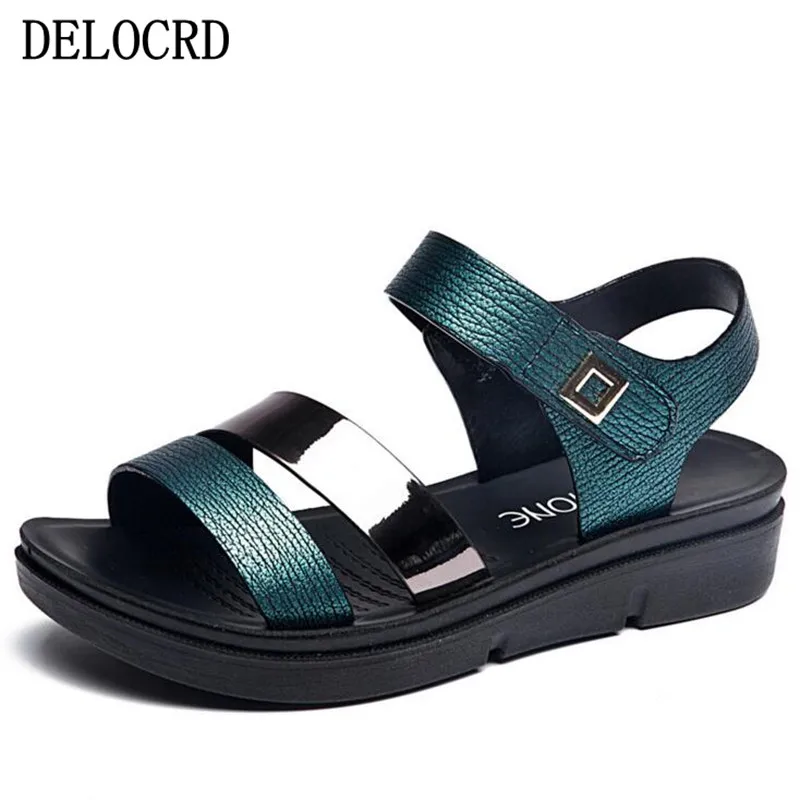 

Sandals Female Summer 2019 New Fashion Sandals Women's Shoes Wild Comfortable Bottom Pregnant Women slip Ladies Summer Sandals