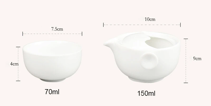 Китайский узор, керамический дорожный чайный набор, 1 чашка+ 1 чайник, чайная чашка, чайная посуда, чайный чайник, фарфоровый дорожный элегантный Gaiwan, чайная чашка