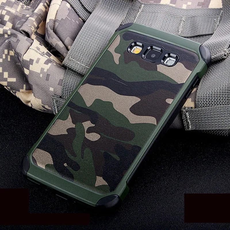 

Army Camo Camouflage Pattern back cover Hard Plastic TPU Armor Anti-knock protective case For Samsung Galaxy J7 Prime On7 2016