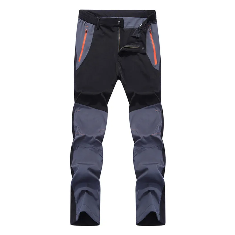 Pantalones de senderismo de color de empalme LUTU para hombre transpirables de secado rápido pantalones de senderismo elásticos impermeables para el verano