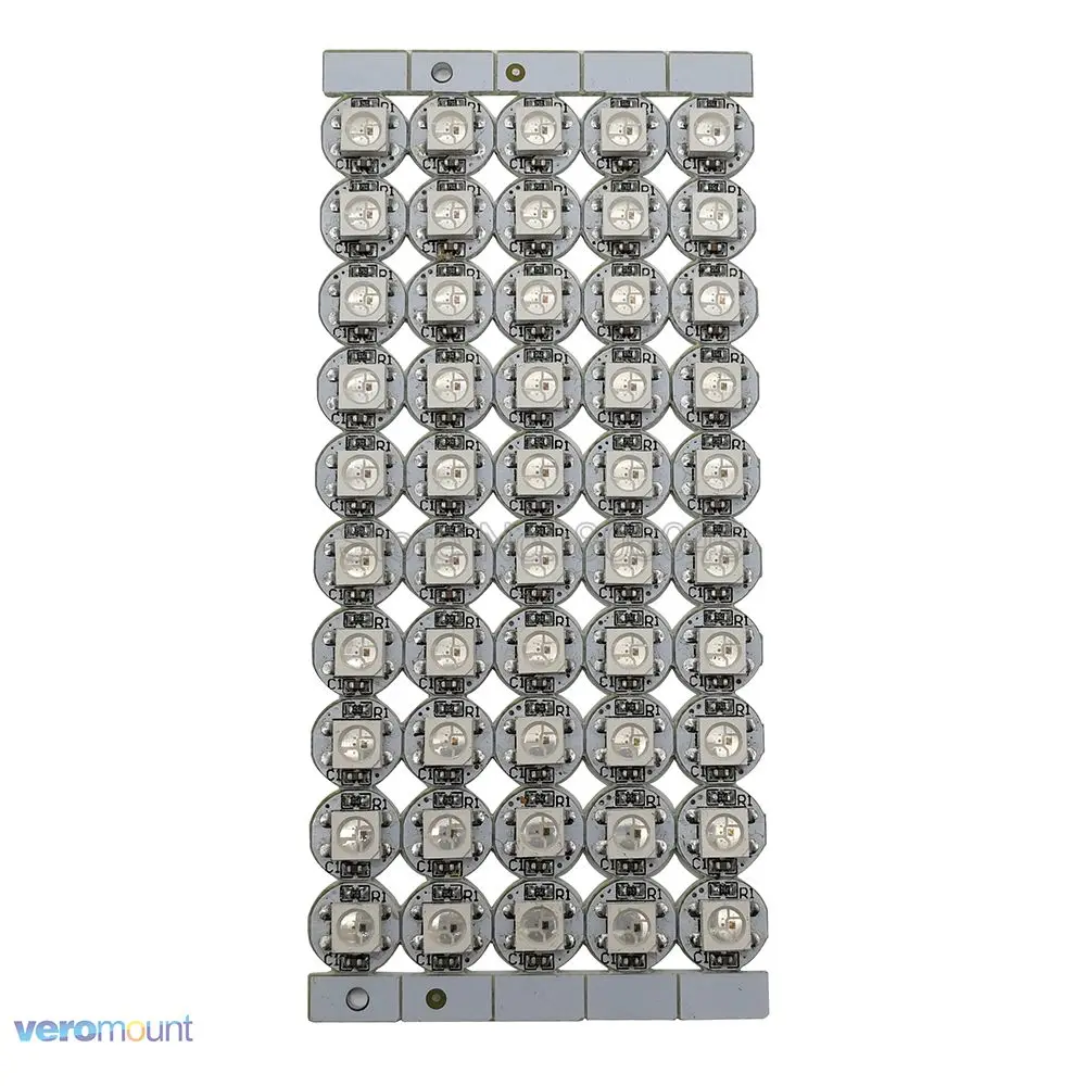 WS2812B светодиодная плата радиатор WS2812 светодиодные чипы 10 1000 шт. с черной/белой