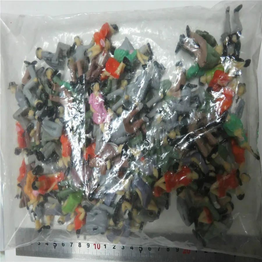 architecture z scale plastic miniature model figure set in making63