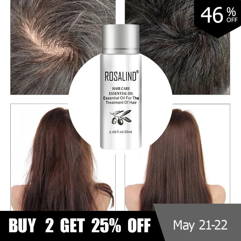 

ROSALIND Keratin Hair Treatment Essence Serum Hairs Mask Keratin Shampoo For Hair Loss Repair Dry Damage Hair Care Oil For Hair
