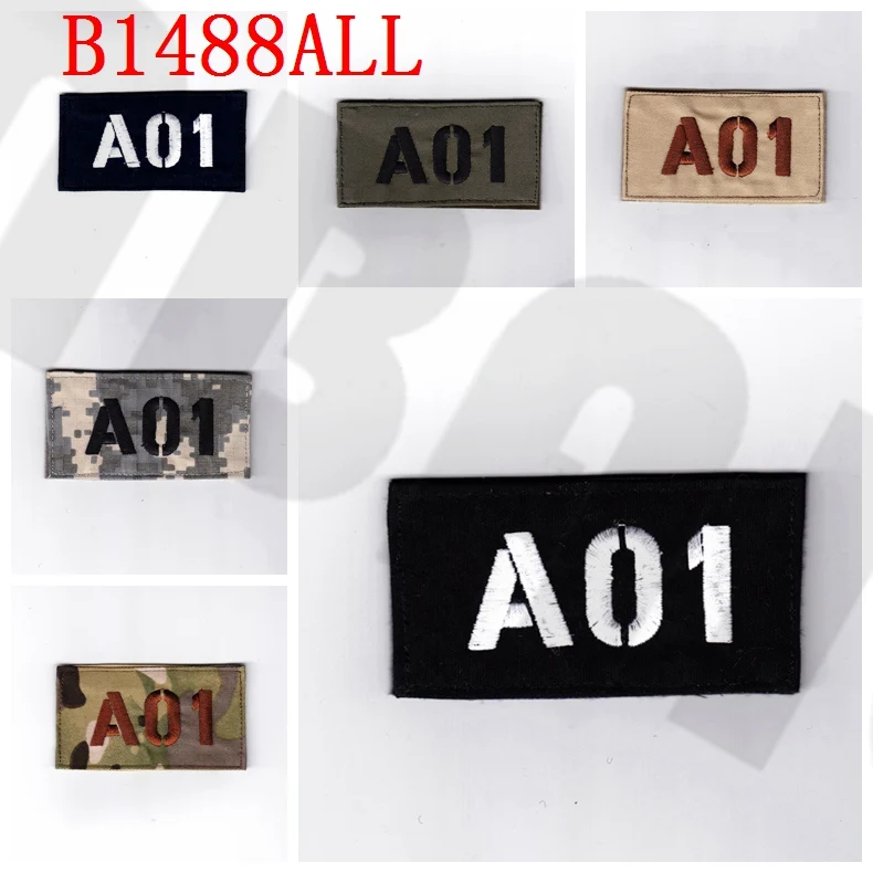 

Embroidery patch Radio call sign Custom name Tapes Text brand Morale tactics Military