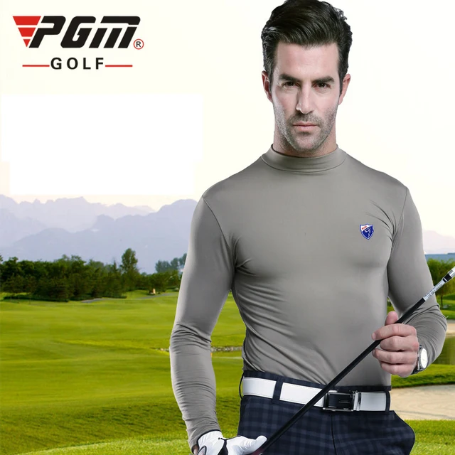 PGM Golf Shirt Mens Anti Pilling Cotton Keep Warm Fall
