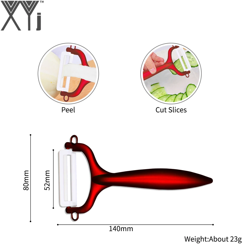 XYj Керамические ножи отличного качества, нож для очистки овощей, набор кухонных ножей из трех предметов, новые красные керамические кухонные ножи