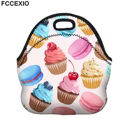 FCCEXIO Новый Термальность утепленная 3D принт суши обед сумки для Для женщин дети Термальность сумка Коробки для обедов Еда Пикник сумки Сумки