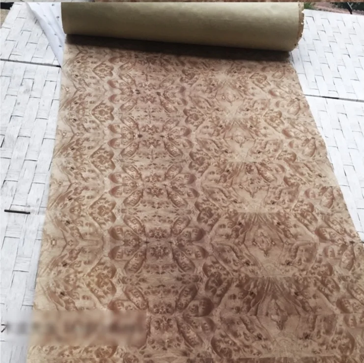 

2.5Meter/pcs Width:55cm Thickness:0.3mm Vintage Fragrant Tree Splicing Wood Veneer Decoration(back side kraft paper)