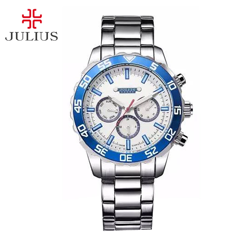 New Julius Men's Homme Wrist Watch Fashion Hours Dress Bracelet ISA Mov Stainless Steel Business School Boy Birthday Gift 096 New Julius Men's Homme Wrist Watch Fashion Hours Dress Bracelet ISA Mov Stainless Steel Business School Boy Birthday Gift 096
