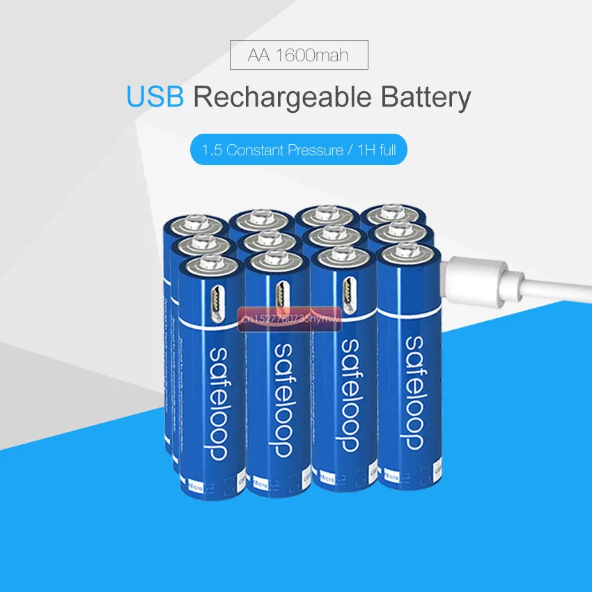 Mirco USB аккумуляторная батарея аа батарея 1600mAh AA 1,5 V игрушки удаленные аккумуляторы с контроллером литий-полимерная батарея