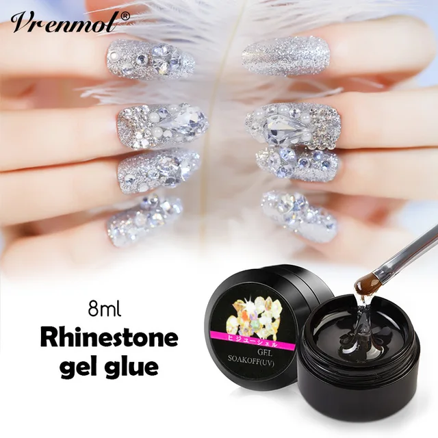Vrenmol 1pcs Super Sticky Nail Glue Rhinestone Uv Gel Varnish Vrenmol 1pcs Super Sticky Nail Glue Rhinestone Uv Gel Varnish Jewelry Decoration For