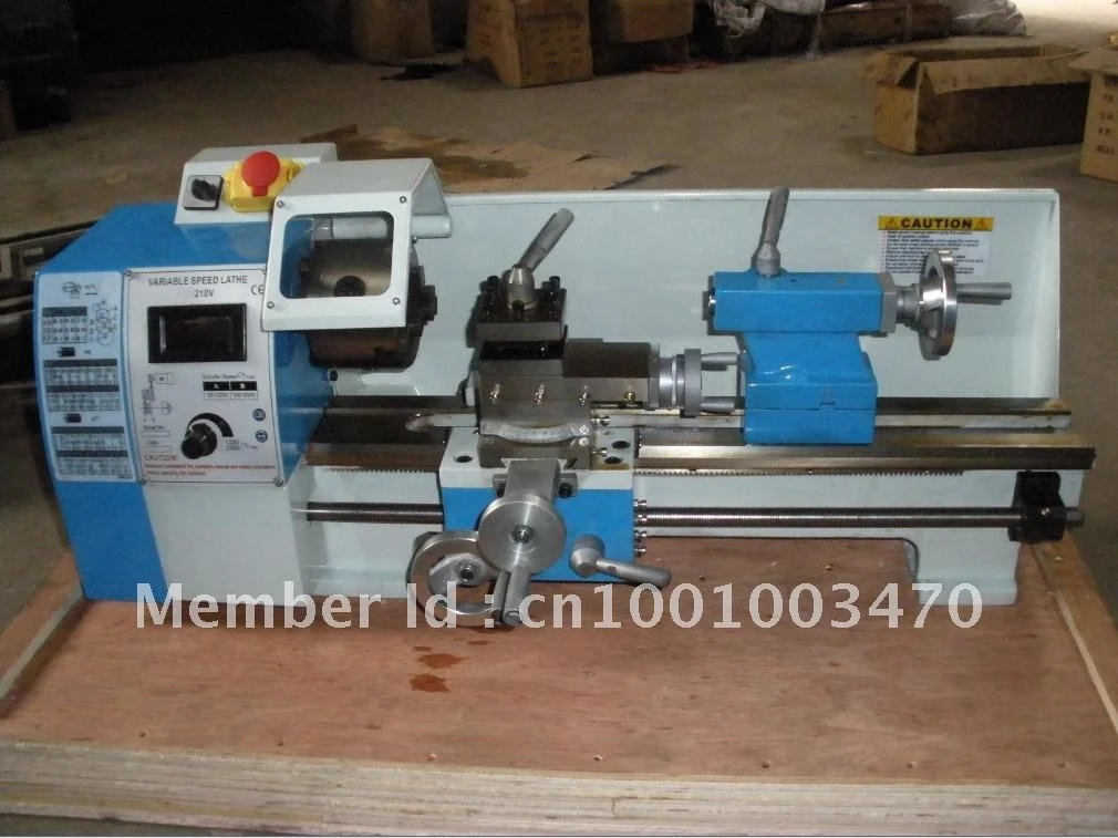 mini bench lathe 210v factory direct sale metal processing diy lathe wood lathe