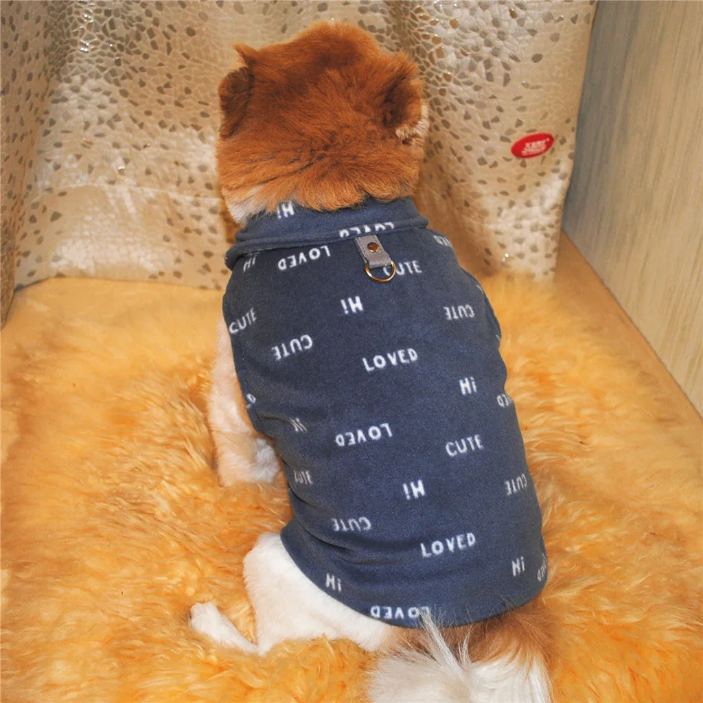 Собака Кошка ворсистый теплый жилет Щенок Одежда для собак одежда рубашка одежда Лето camiseta bluza roupas водонепроницаемый жилет для собаки