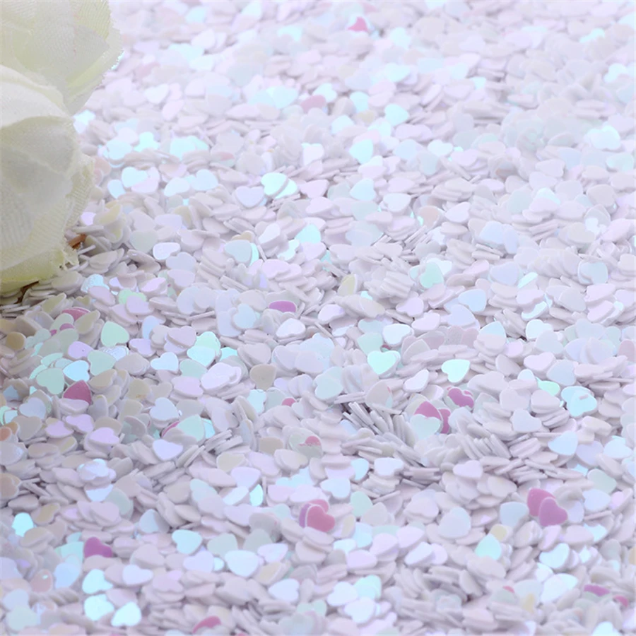 Mixed Shiny Cute Small Heart Lovely Loose Sequins for Nail Art Manicure Sewing Wedding Decoration Accessories