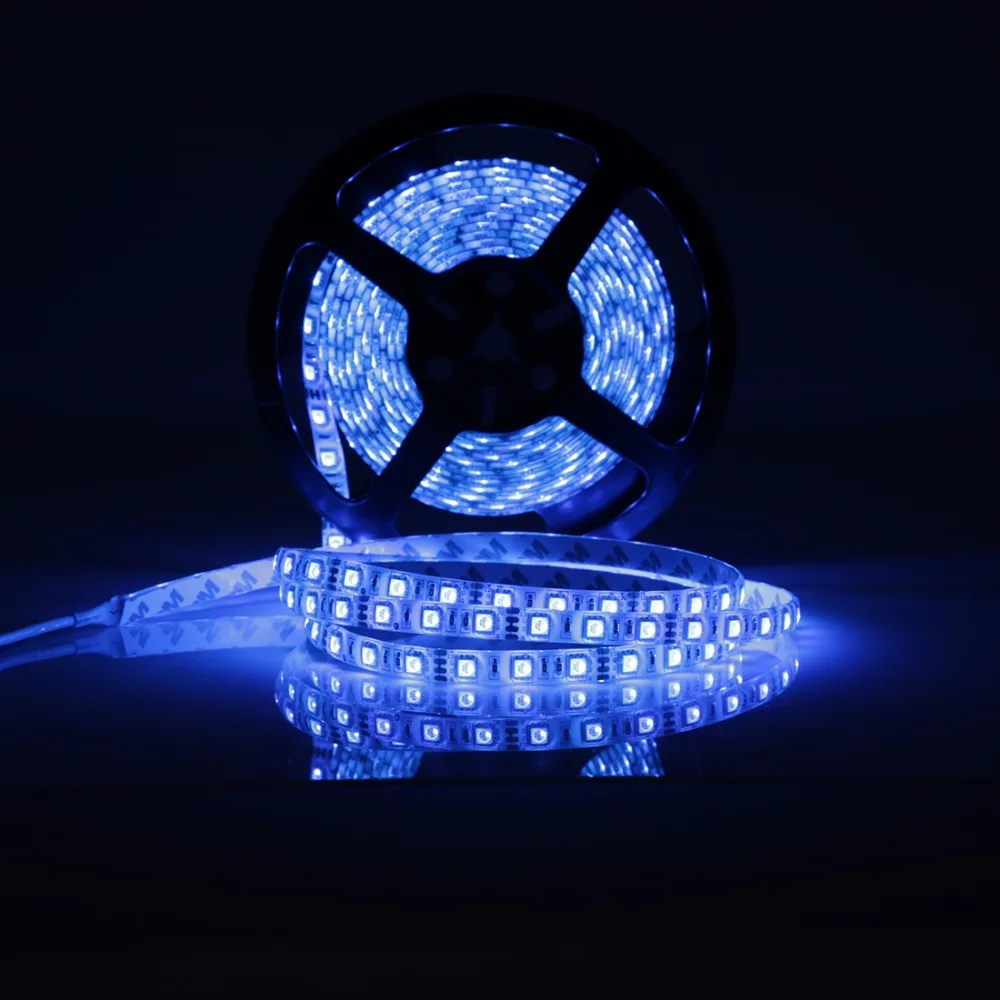 5 м RGB Светодиодные ленты свет DC 12 В 5A 60leds/m 300 светодиоды fiexble свет SMD 5050 Водонепроницаемый ip65/IP20 для дома и сада украшение праздника