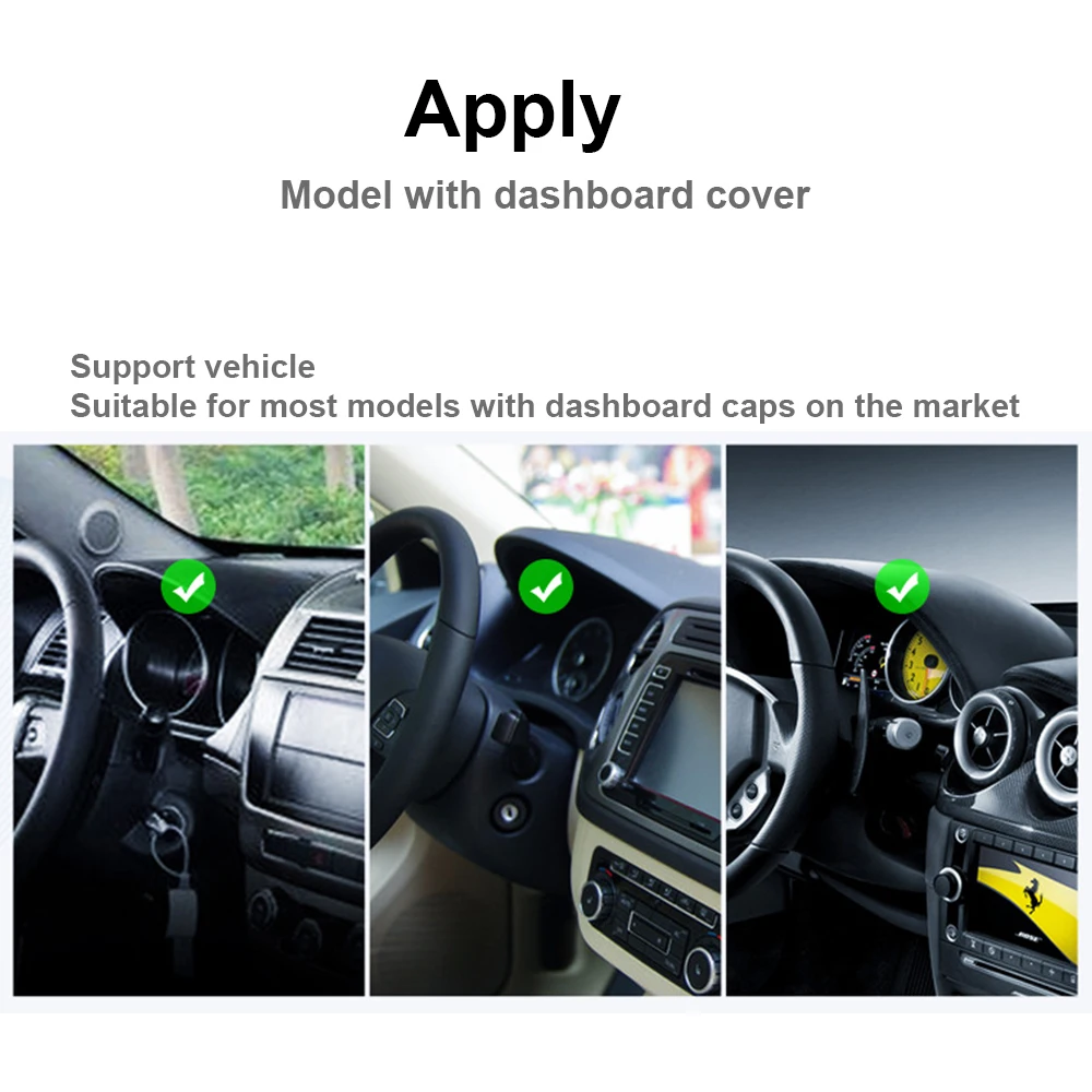 Podofo Universal Auto Telefon Halter 360 Grad Einstellbare Dashboard Mount Clip Mobilen Smartphone