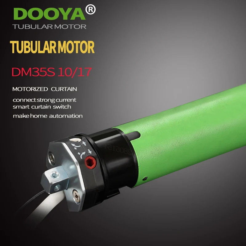 Original Dooya Tubular Motor 220V 50MHZ DM35S For Motorized Rolling Blinds compatible with main voltage switch