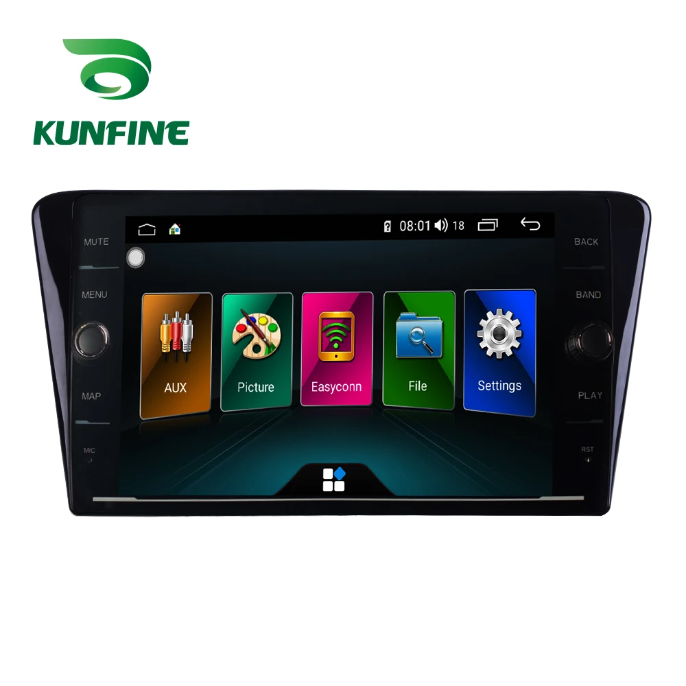Discount Octa Core ROM 64GB Android 8.1 Car DVD GPS Navigation Player Deckless Car Stereo for Peugeot 408 2014 2015 2016 2017 Radio Unit 1