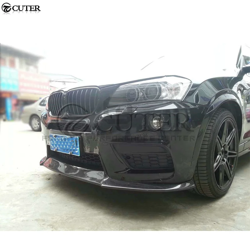 Передний бампер F25 X3 MT из углеродного волокна задний спойлер для BMW 13 16