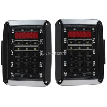 

LED Tail Lights for Jeep Wrangler Tail Light Brake Reverse Light Rear Back Up Turn Singal Lamp Daytime Running Lights DRL