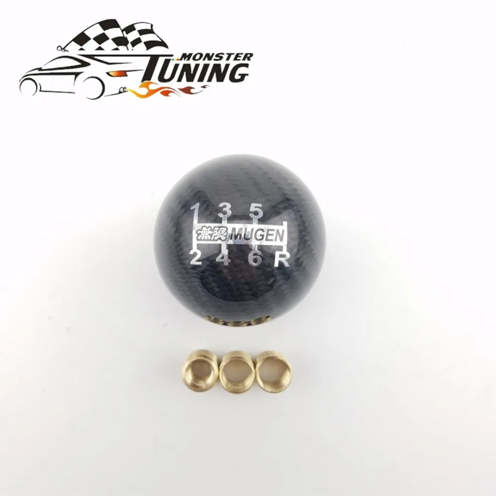 Tuning Monster Carbon Fiber MUGEN Gear Shift Knob 6 Speed Manual