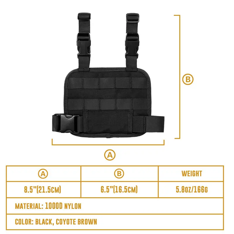 OneTigris 1000D нейлон MOLLE Тактические падения ноги платформы для охоты/Пейнтбол/страйкбол кобура платформы с быстроразъемной пряжкой