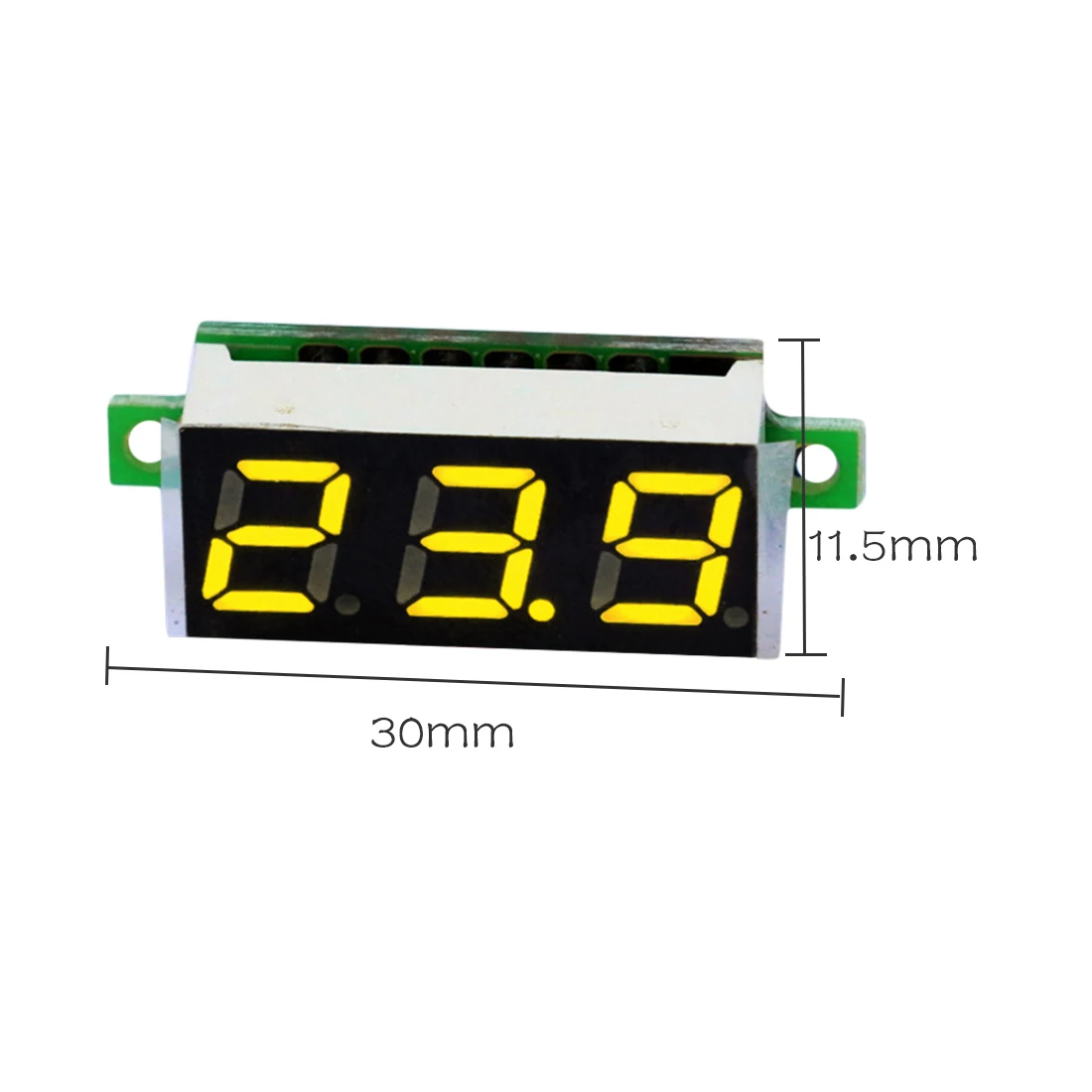

Mini Digital Voltmeter 2.5V-30V Voltage Tester Meter 0.28 Inch Red Blue Green LED Display Electronic Parts Accessories Digital