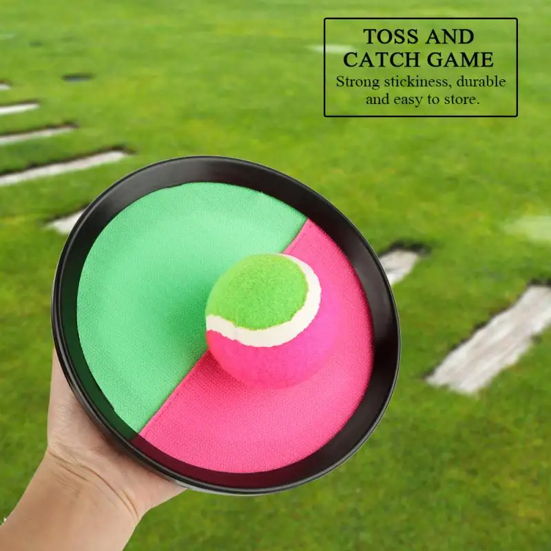 Finest 1Set Sucker Sticky Ball Toy Outdoor Sports Catch Ball Game Set Throw And Catch Parent-Child Interac