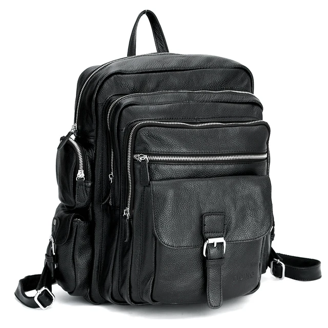 Aliexpress Tiding Men Laptop Backpack For Travel School Tiding Men Laptop Backpack For Travel School Boys S Genuine Leather Rucksack Book Bag 3063