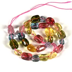 Разноцветные, овальные, прозрачные кондитерские изделия и драгоценный камень арбуз кристалл D I Y свободные бусины, чтобы соответствовать