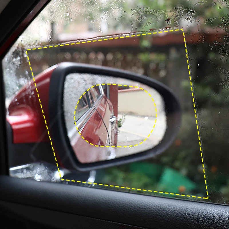 

Car Window Glass Rain Film Protective Film Anti Fog Window Clear Rainproof Rear View Mirror Protective Soft Film Auto Rain Film