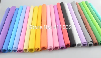 

24 color 50*50cm sponge foam paper for background fold scrapbook craft Punch stamping up DIY gift decor card toy NL1131