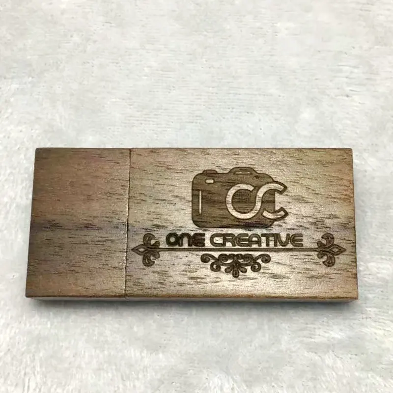 

(over 10pc free logo) Custom Wooden USB 2.0 Memory Flash Drive Stick Wooden pen drive 4GB 8GB 16GB 32GB 64GB Photography Wedding
