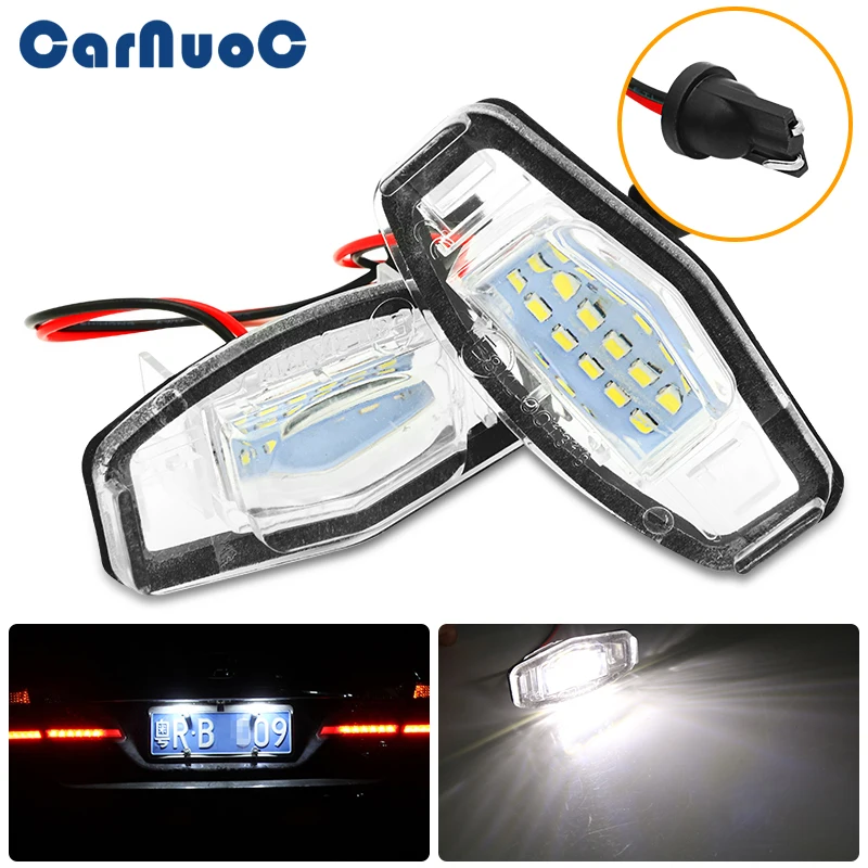 

2x LED Car License Plate Lamp License Plate Light FOR Honda Civic Sedan or Hatchback Pilot Accord Sedan Odyssey FOR Acura