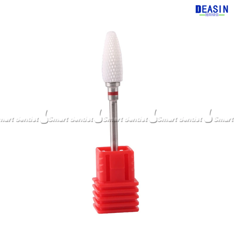 6 pcs x Nail Ceramica Mais Pallottola Rettifica Head set Attrezzo Speciale per Electric Nail Grinder 2.35 millimetri dental polacco trapani