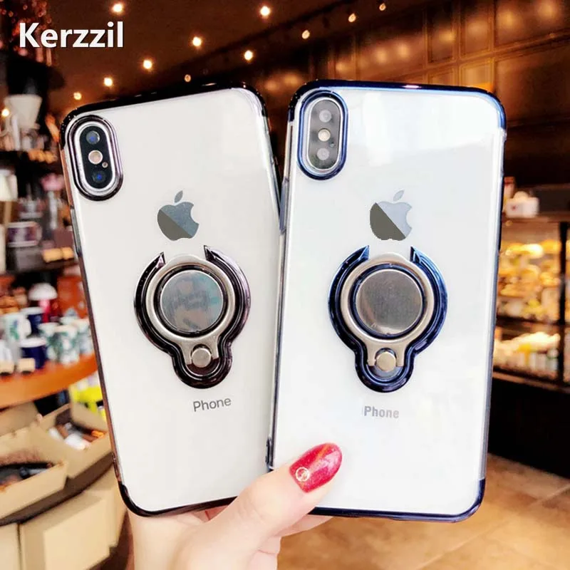 Kerzzil Роскошный чехол для iphone X XS Чехлы MAX XR iPhone 7 6 6S 8 Plus прозрачный Автомобильный