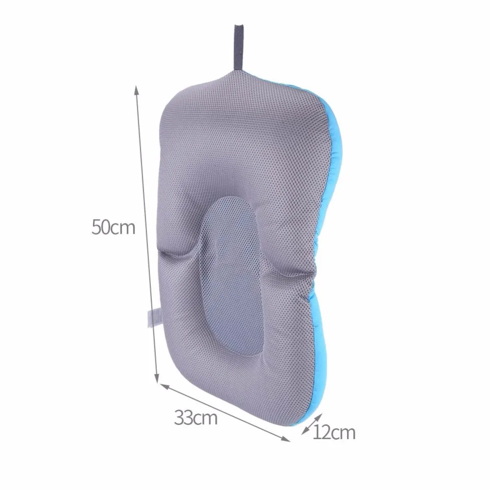 Подушка для ванной для новорожденных, мягкая подушка для сиденья, коврик для ванной, плавающая воздушная подушка, не скользящая, аксессуары для ванной комнаты
