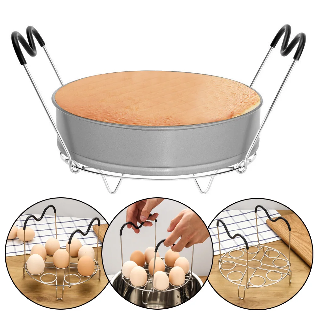 With Butterfly Handle Stainless Steel Pan For Instant Pot Steam Rack