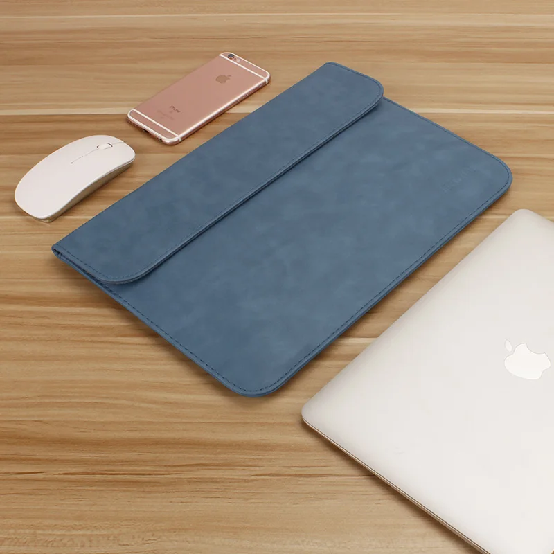 New Laptop Case 13 14 Sleeve for Dell Asus Toshiba Lenovo Hp Acer 13.3 Notebook Bag Pu Leather Waterproof Women Men 12 14.1 Bags