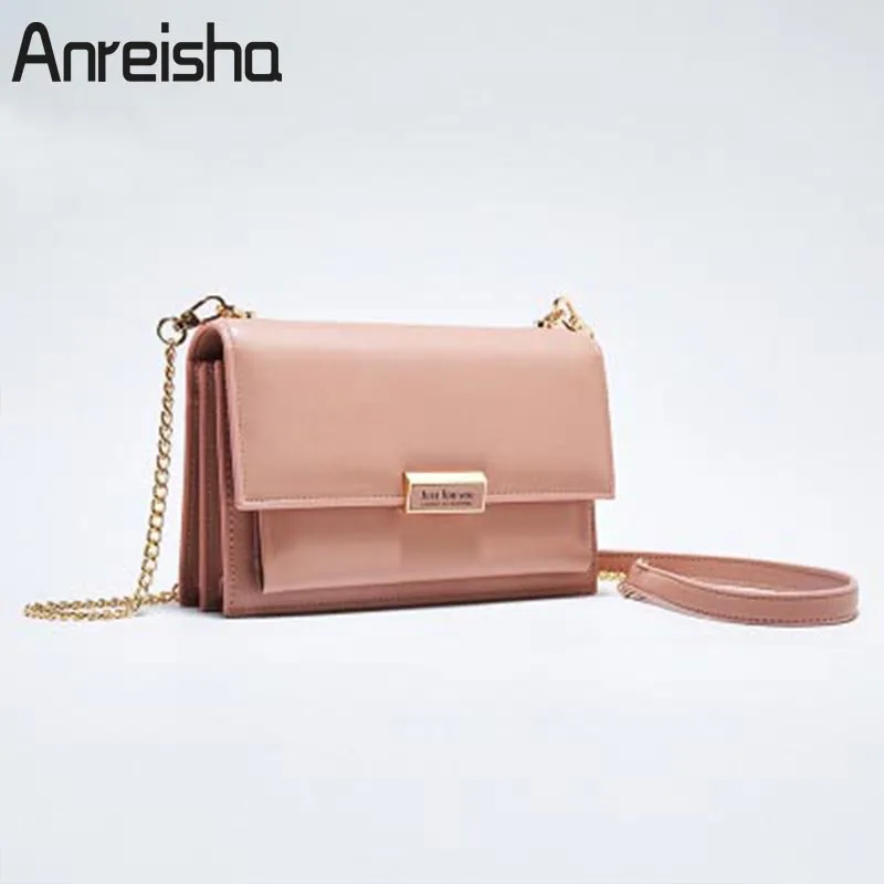 

Anreisha Soft Leather Messenger Wallet For Women Female 2019 New Design Shoulder Bag Phone Purses Small Mini Crossbody Coin Bags