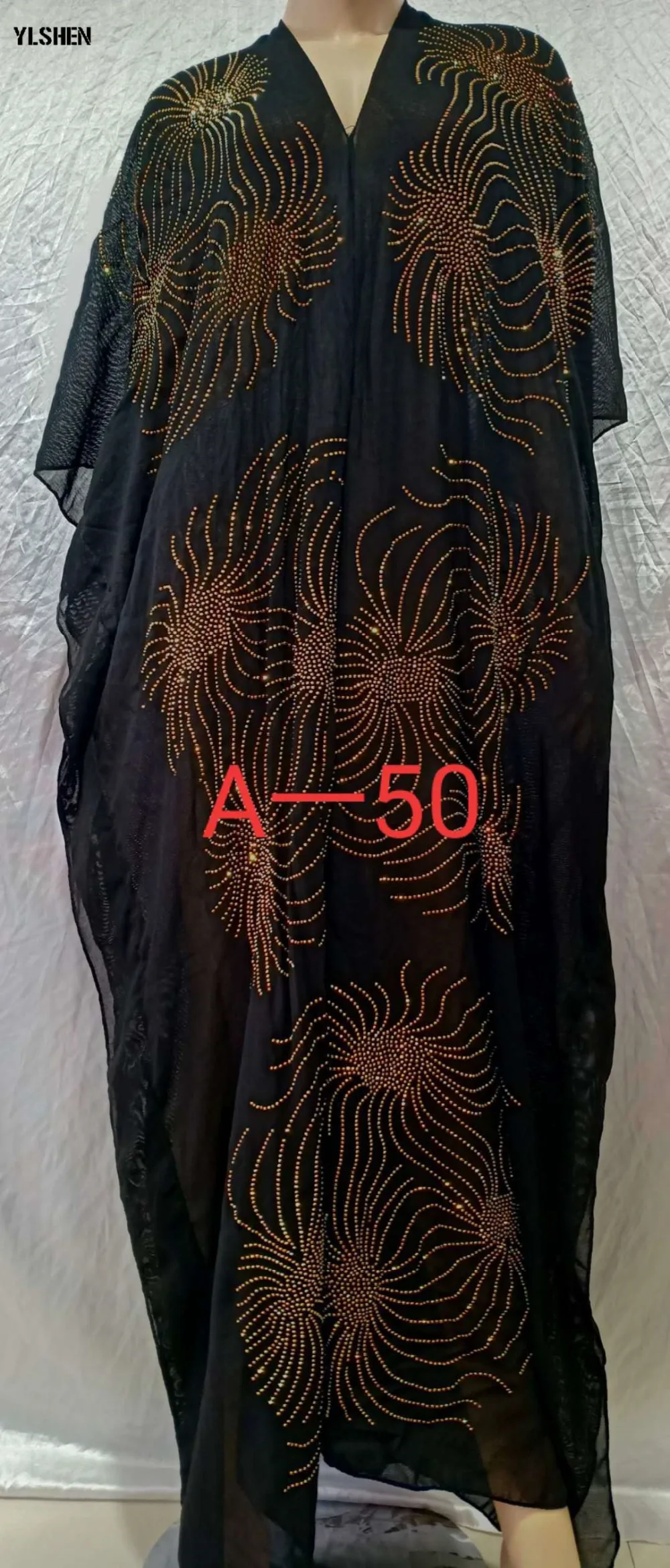 New style African Dresses for Women Dashiki Diamond African Clothes Bazin Rich Abaya Dubai Kaftan Ropa Mujer Muslim Africa Dress 05