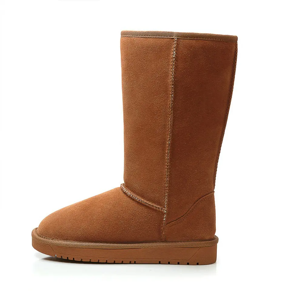 Noir En Bas Véritable Chaud Bottes mollet 34 Peluche jiao Neige Noir Mi De 40 Eshtonshero Au Femmes Taille Se Chaussures Cuir D'hiver Garder Tang Talon Dames xzawqBcP0f