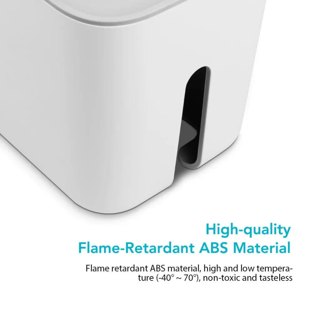 Xiaomi Mijia кабель питания коллектора коробка для хранения шнур Органайзер ABS Съемный