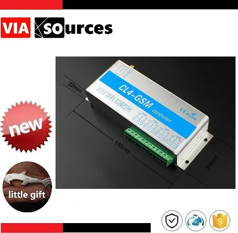 

SMS Switch Controller Module 4 Way Output For ON/OFF High-power AC Motor Home Appliance Light Electric Lock