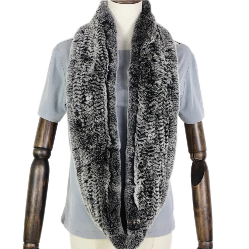 

Шарф из меха кролика Harppihop * Женский, Круглый, длинный, зимний, теплый, уличный, шарф из меха кролика рекс